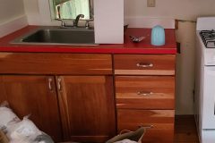 Butcher block counter top (before)