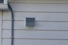 Range hood ductwork (outside view)