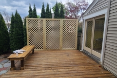 Deck and privacy screen