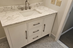 Vanity and tile