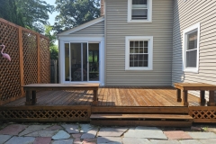 Deck and privacy screen